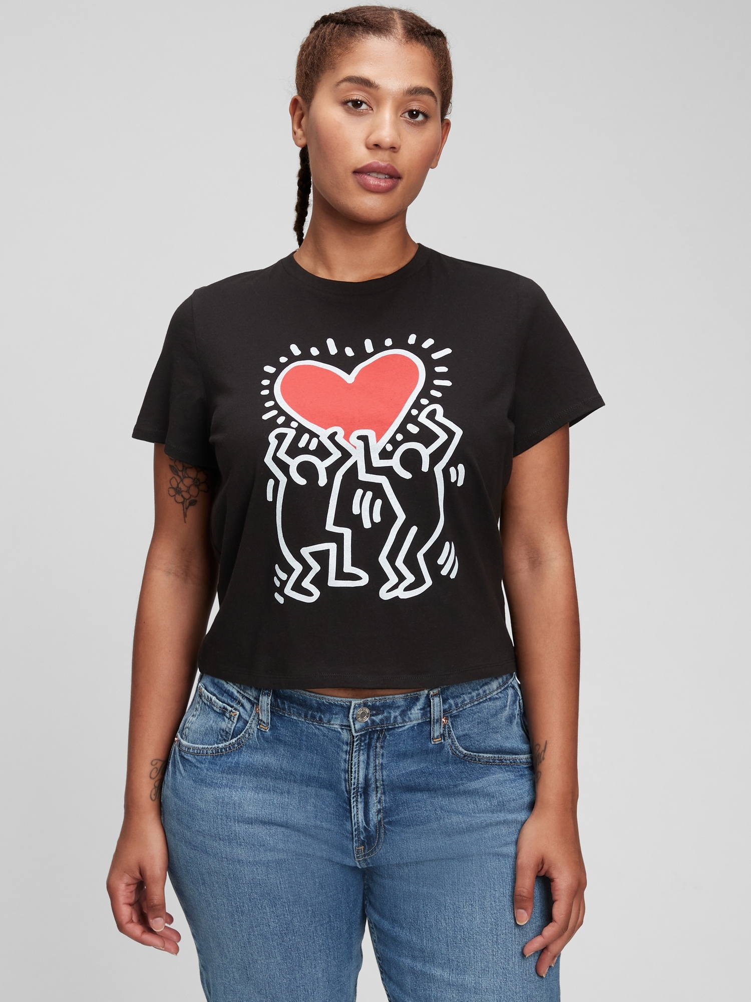 Gap × Keith Haring Cropped Graphic T-Shirt | Gap