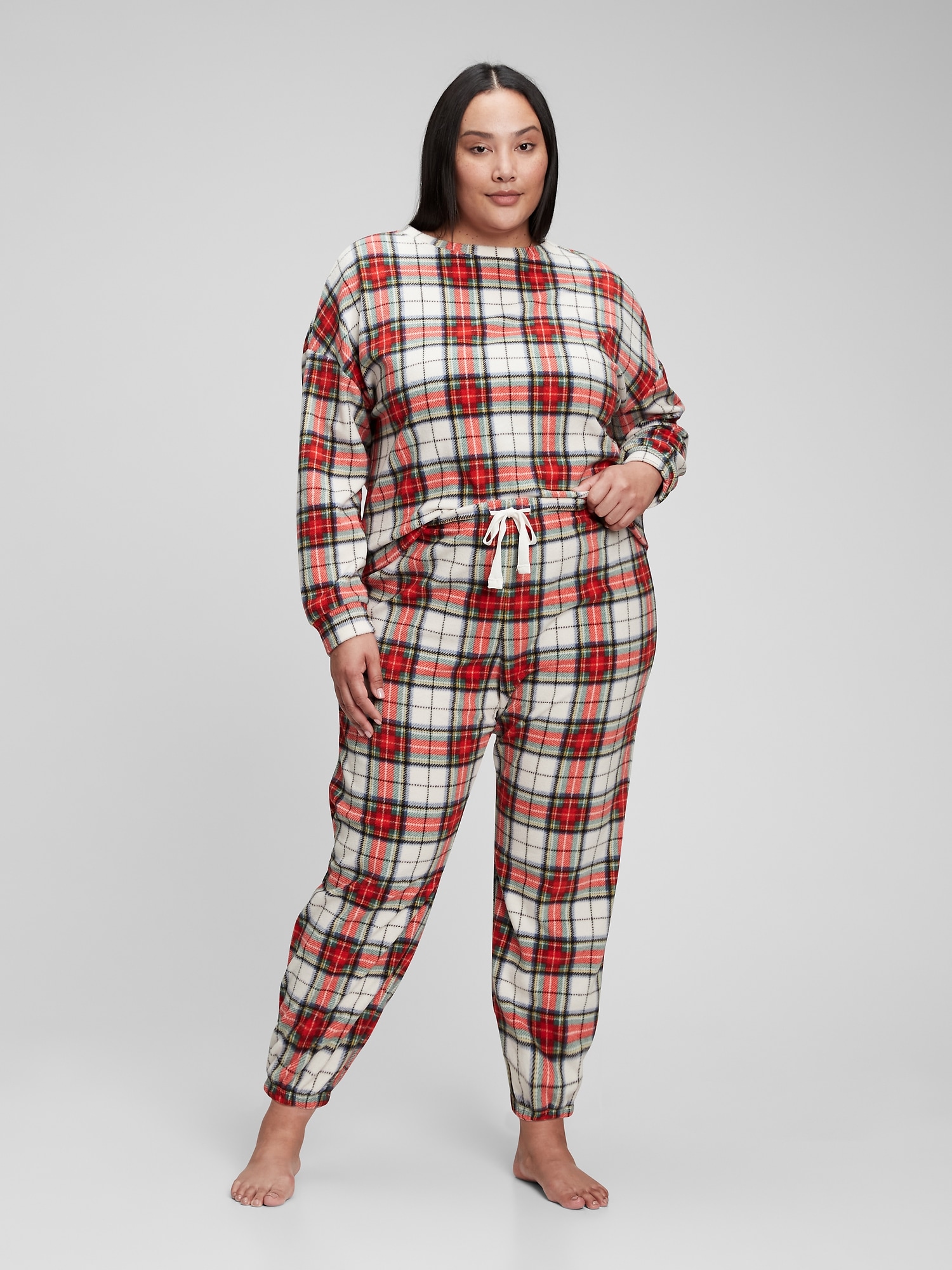 Adult Microfleece PJ Set Gap photo