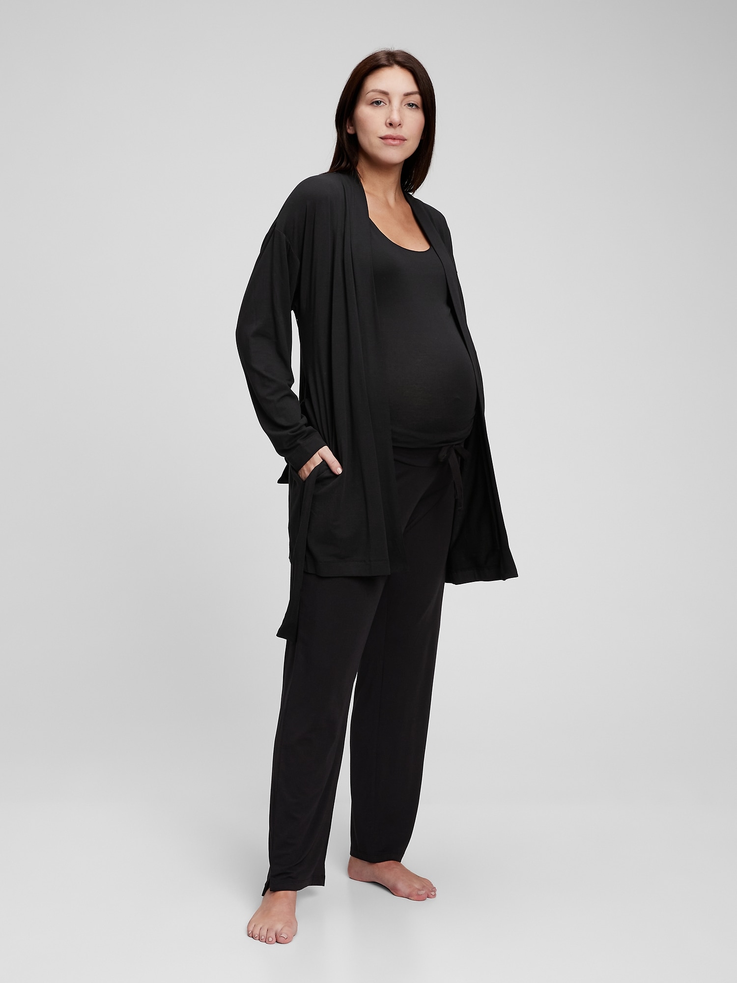 Gap Maternity Modal 3-piece Set In Black