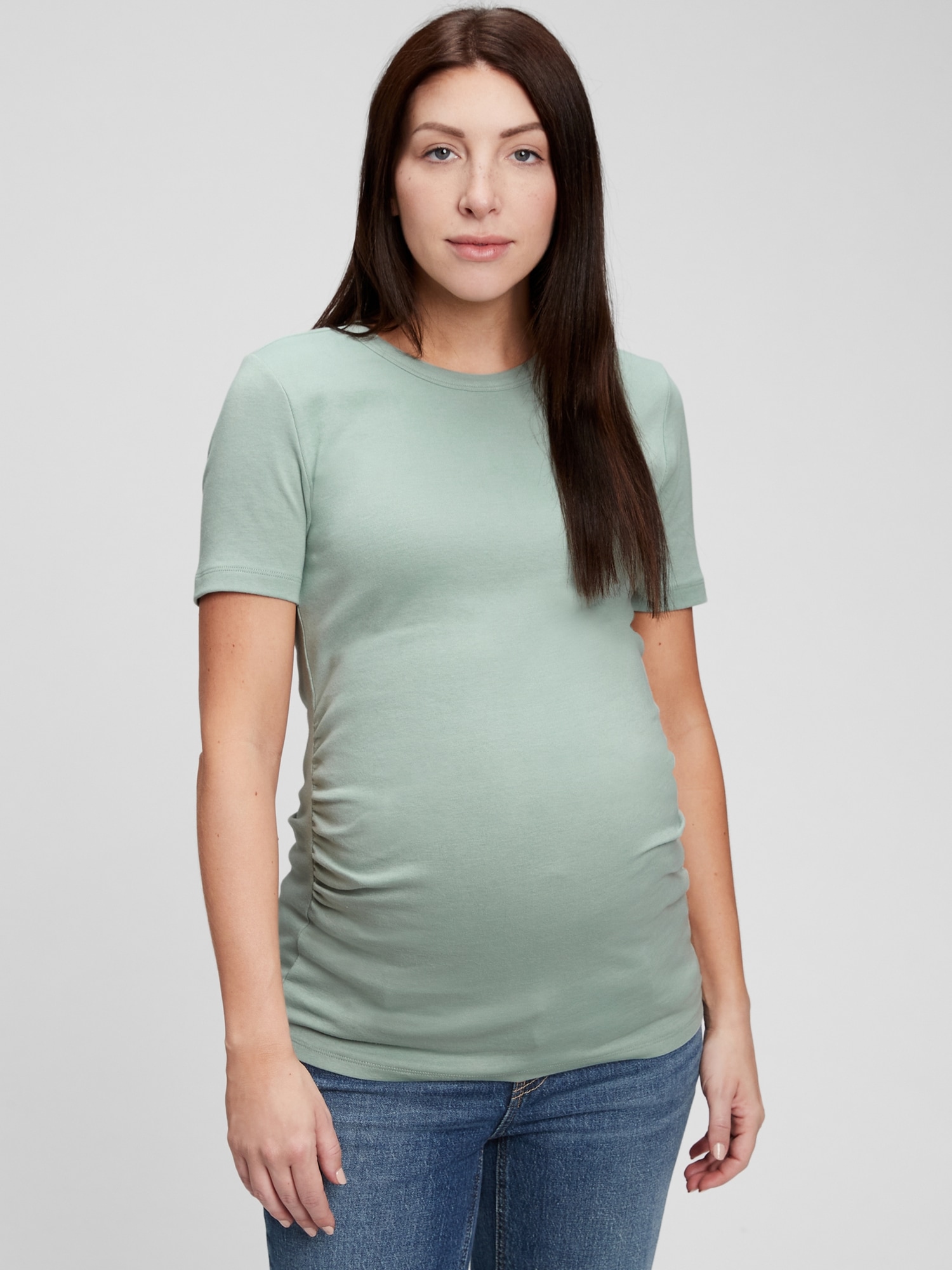 Maternity Modern Crewneck T Shirt Gap