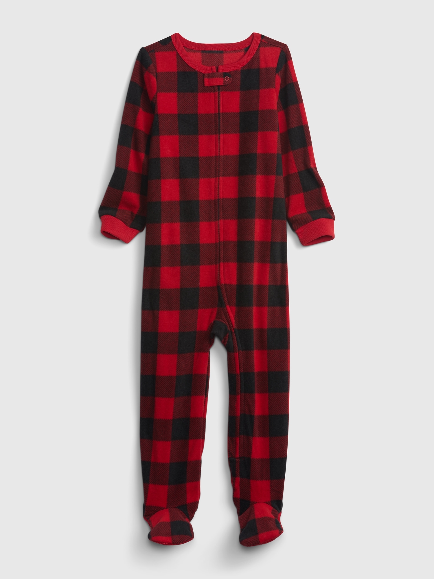 babyGap Buffalo Plaid Footed One-Piece | Gap