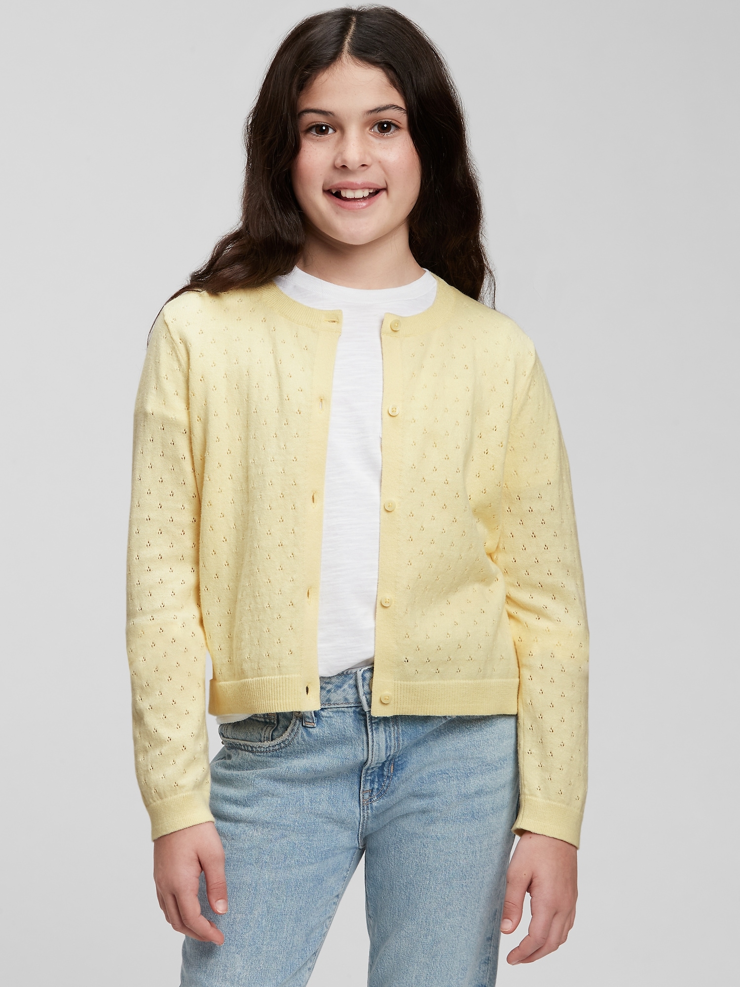 Gap on sale yellow cardigan