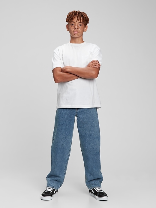 Image number 1 showing, Teen Baggy Jeans with Washwell