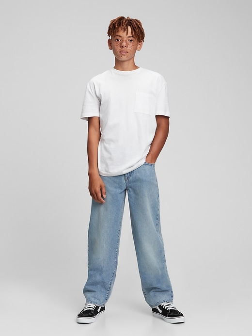 Image number 3 showing, Teen Baggy Jeans with Washwell