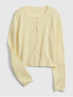 gap yellow cardigan