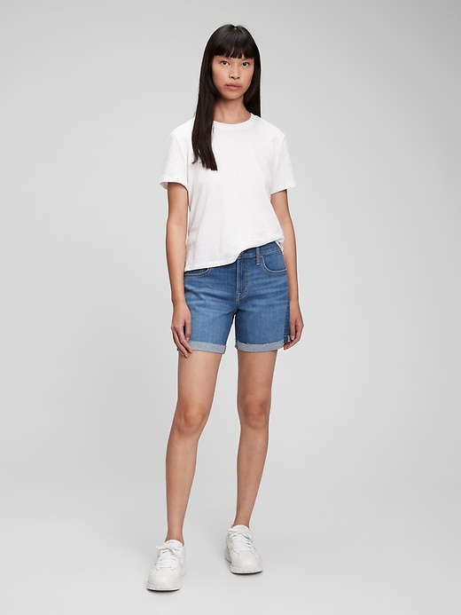 Image number 1 showing, Gen Good 5" Mid Rise Denim Shorts with Washwell