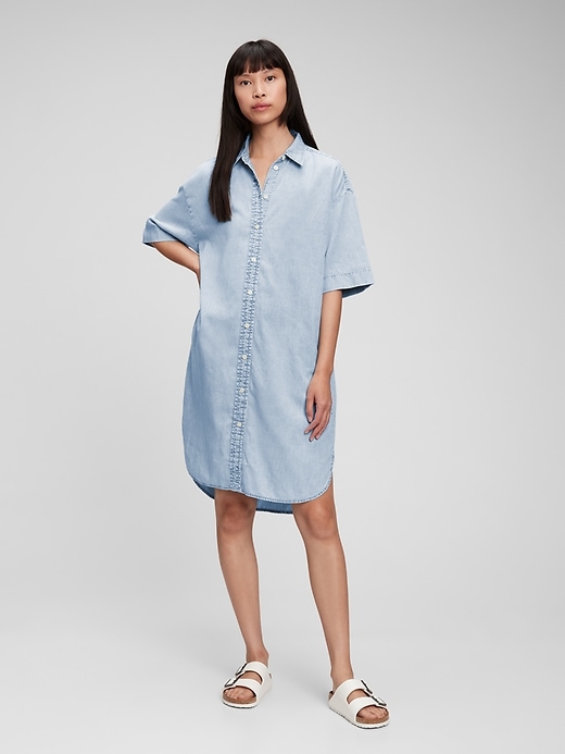 Denim Shirtdress with Washwell | Gap