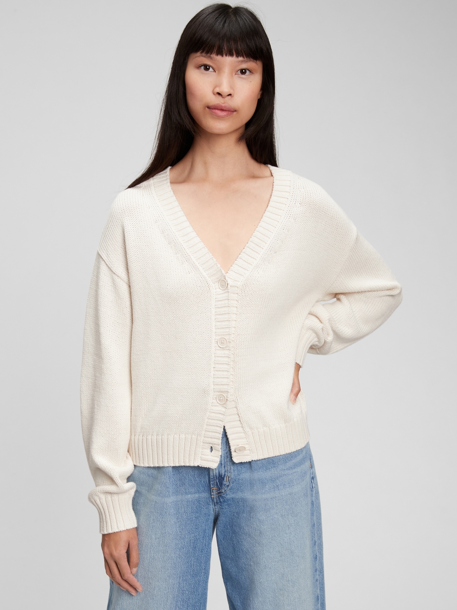 gap true soft v neck sweater