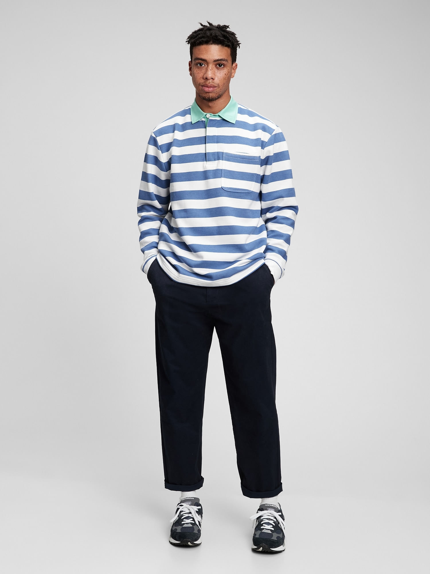 gap long sleeve polo