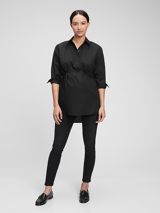 Image number 5 showing, Maternity Popover Shirt