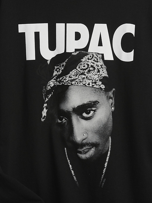 Image number 4 showing, Teen Tupac 100% Organic Graphic T-shirt