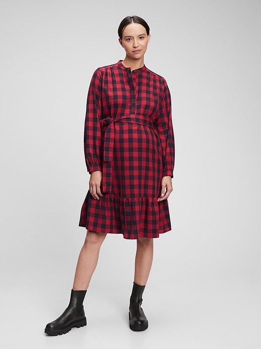 Image number 5 showing, Maternity Flannel Dress
