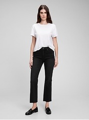 Mid Rise Kick Fit Jeans with Washwell