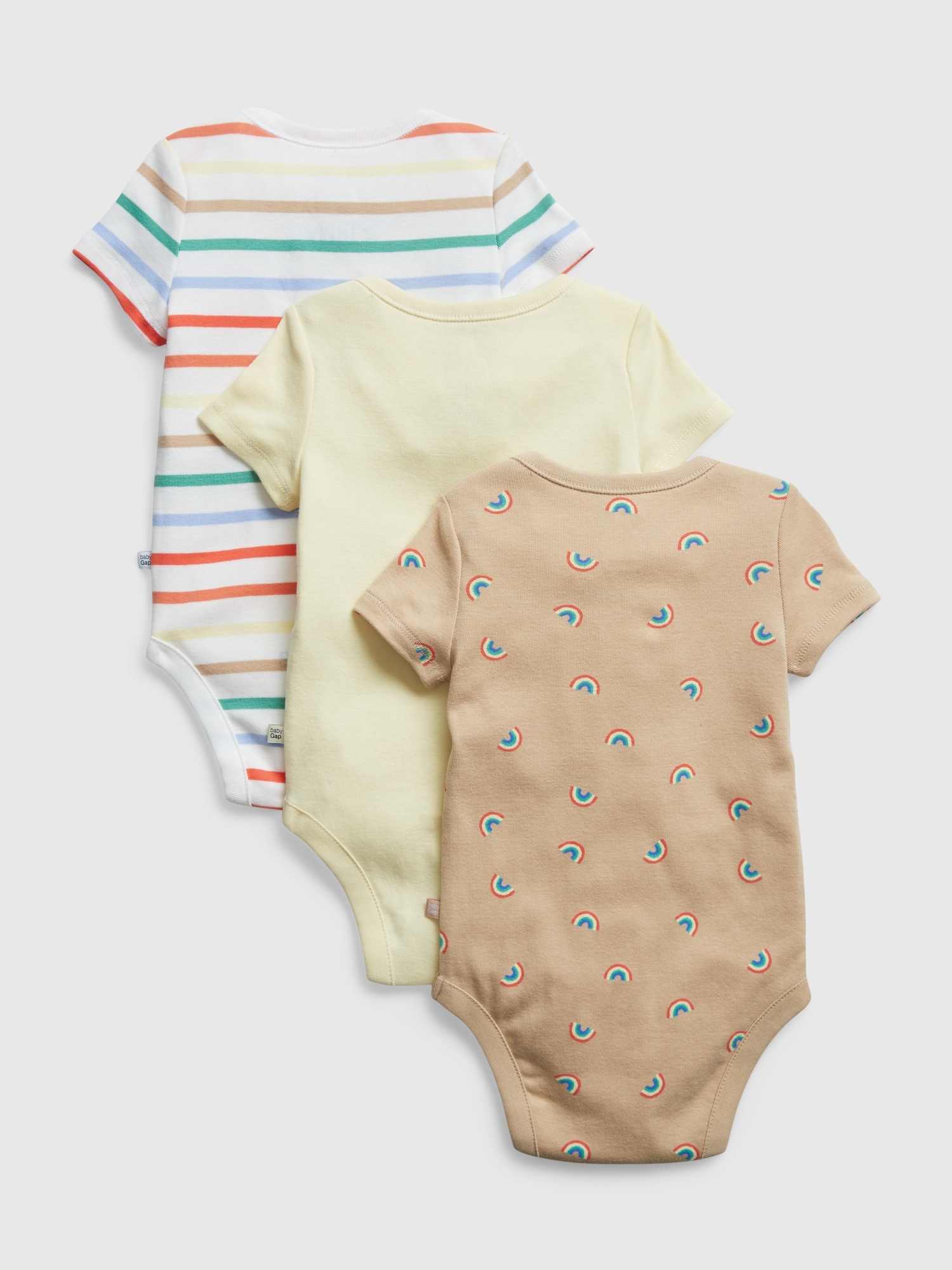 Baby Print Short Sleeve Bodysuit (3-Pack) | Gap