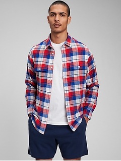 gap checked shirt