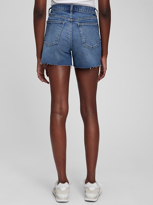 Image number 2 showing, 4" High Rise Denim Shorts