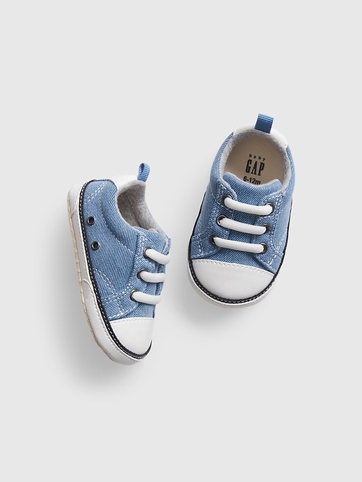 View large product image 1 of 1. Baby Denim Sneakers