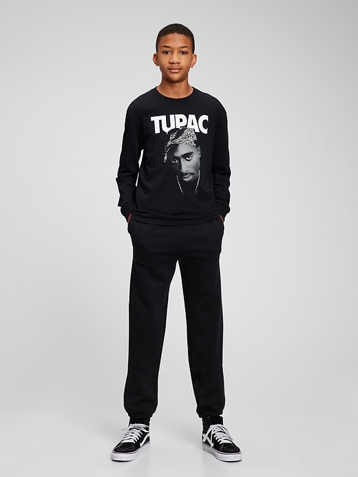 Image number 1 showing, Teen Tupac 100% Organic Graphic T-shirt