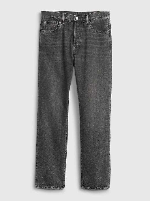 Image number 4 showing, Button Fly '90s Original Straight Fit Jeans with Washwell