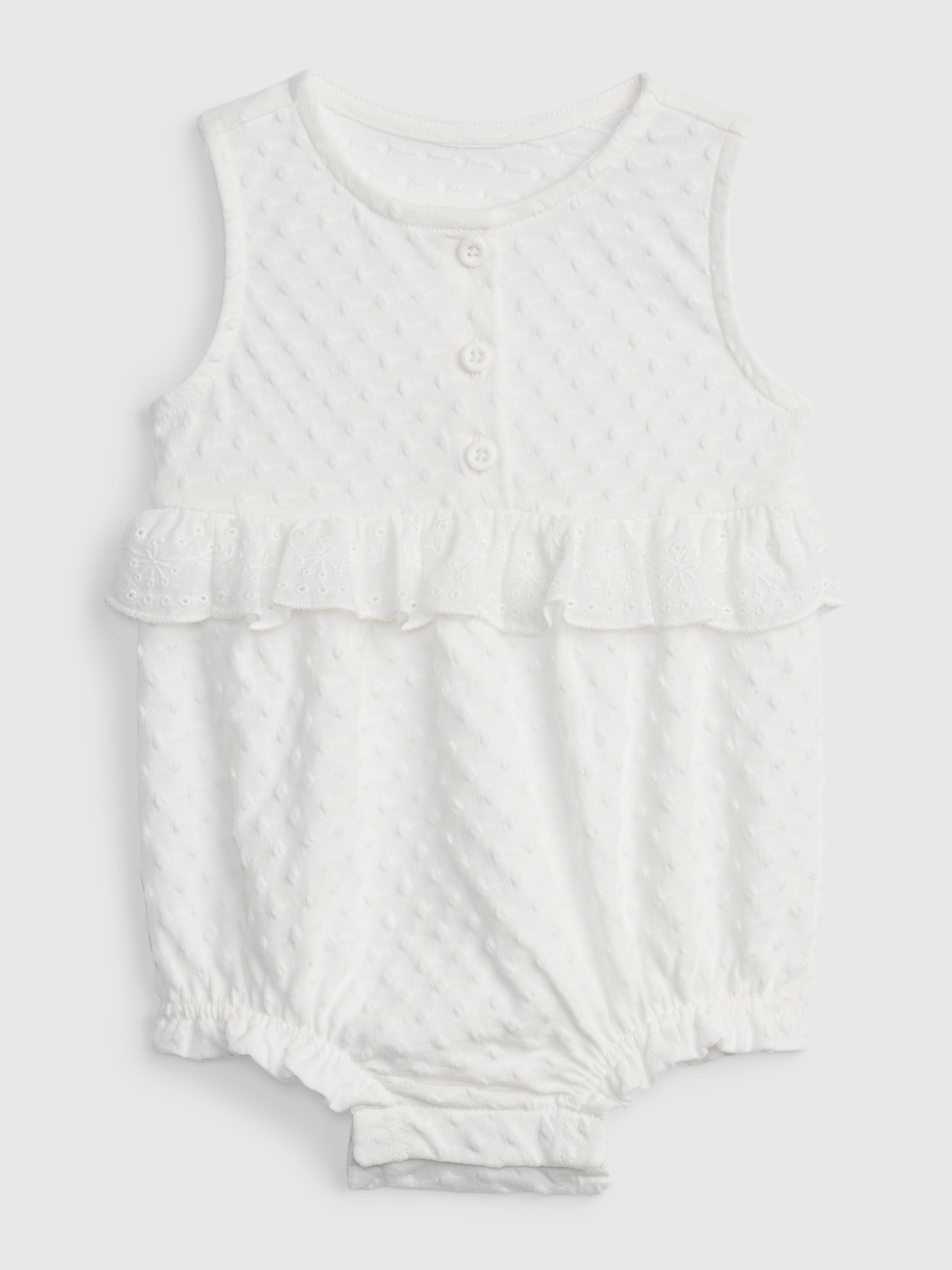 Baby Eyelet Ruffle Shorty | Gap