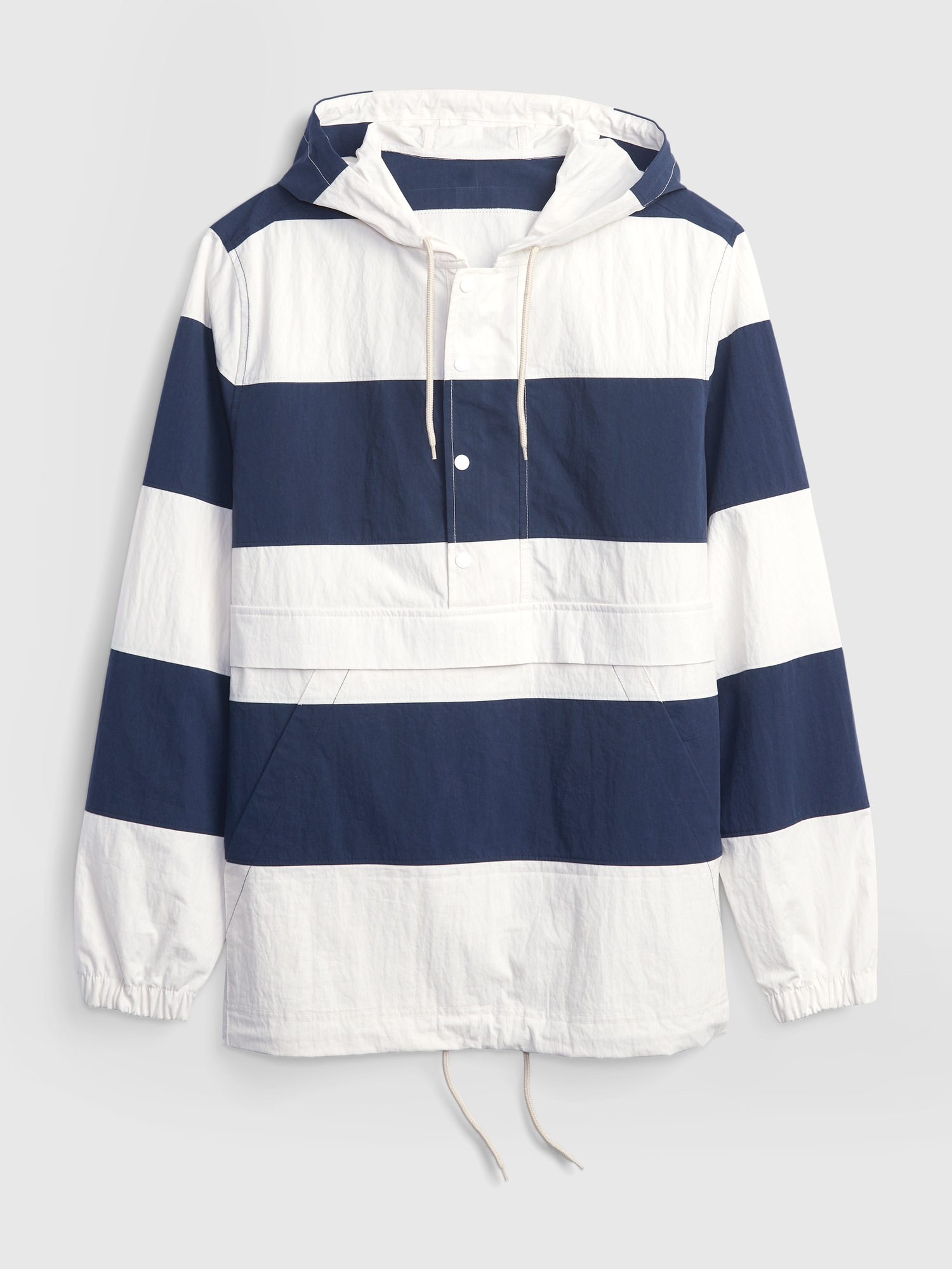 striped hooded jacket
