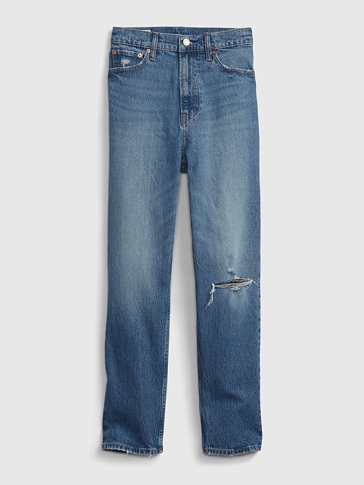 Image number 6 showing, Sky High Rise Cheeky Straight Jeans