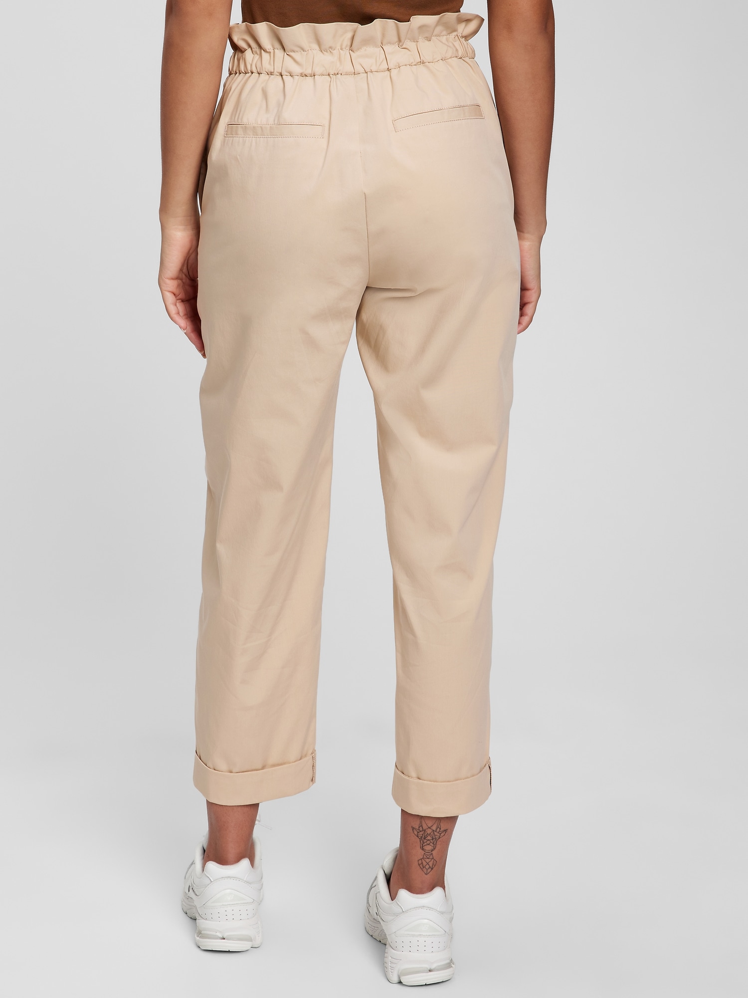 gap paperbag waist pants