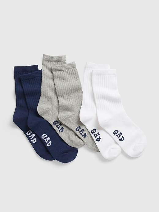 View large product image 1 of 1. Kids Crew Socks (3-Pack)