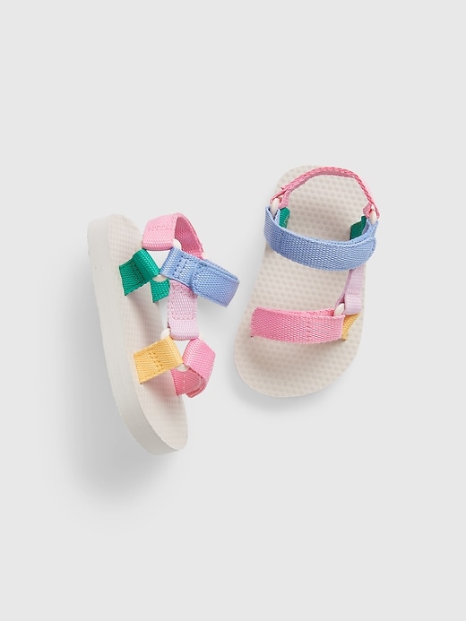 View large product image 1 of 1. Baby Canvas Strap Sandals