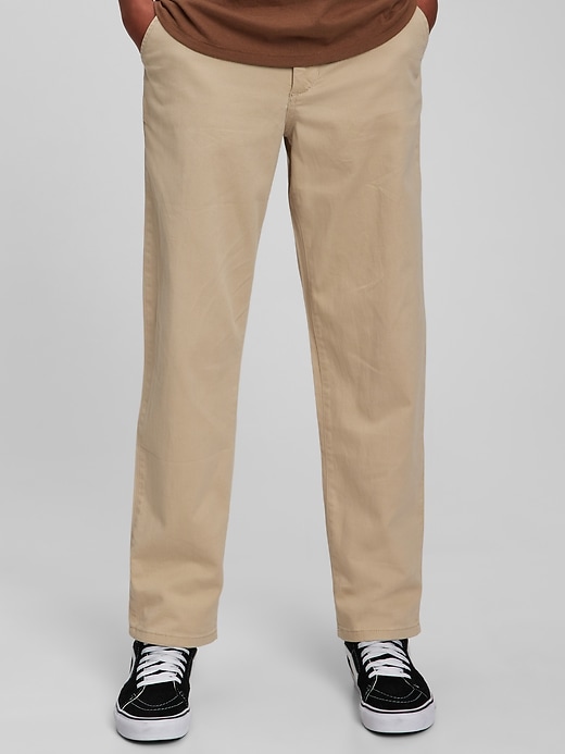 Image number 1 showing, Teen Loose Fit Khakis with Washwell