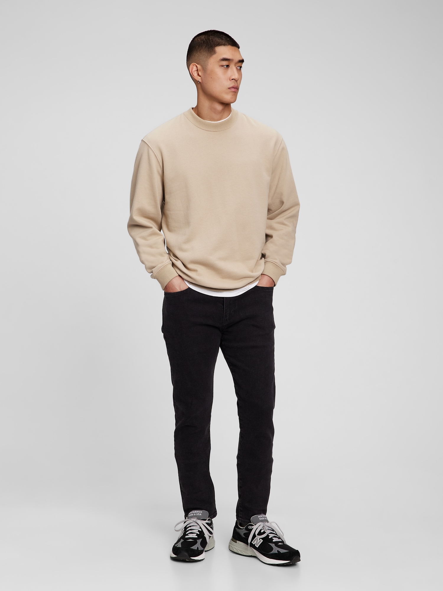 Gap Skinny Jeans In Flex With Washwell In Black