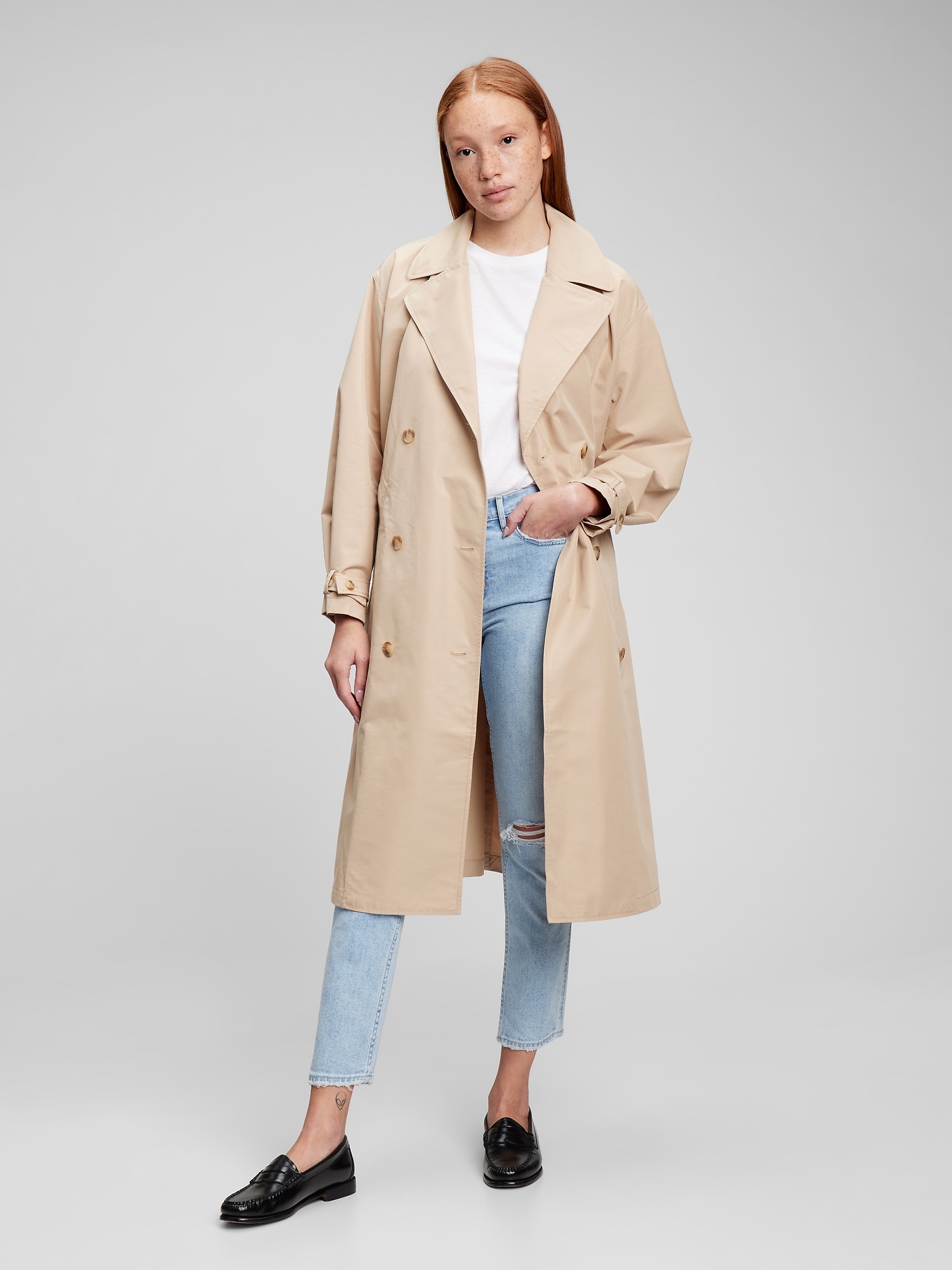 gap women's trench coat