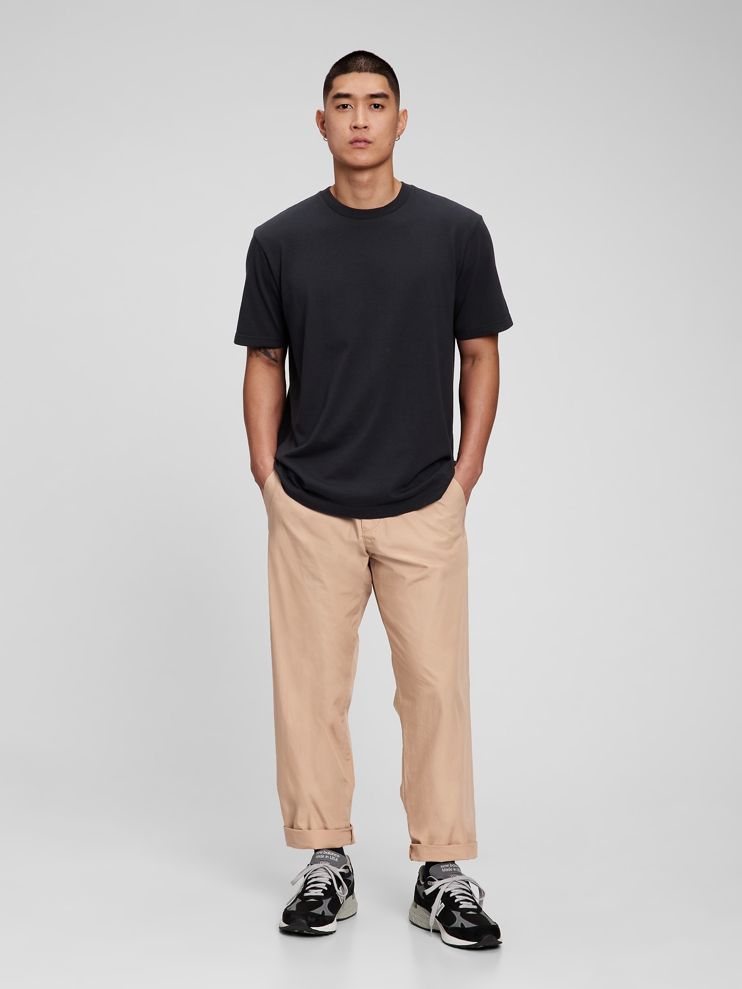 Lightweight Relaxed Taper Pull-On Pants | Gap