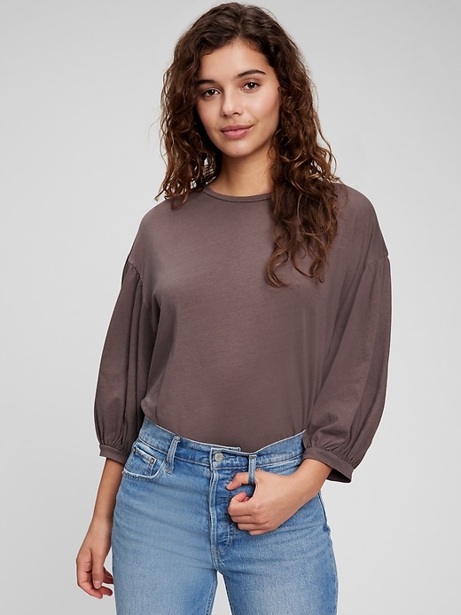 gap puff sleeve shirt