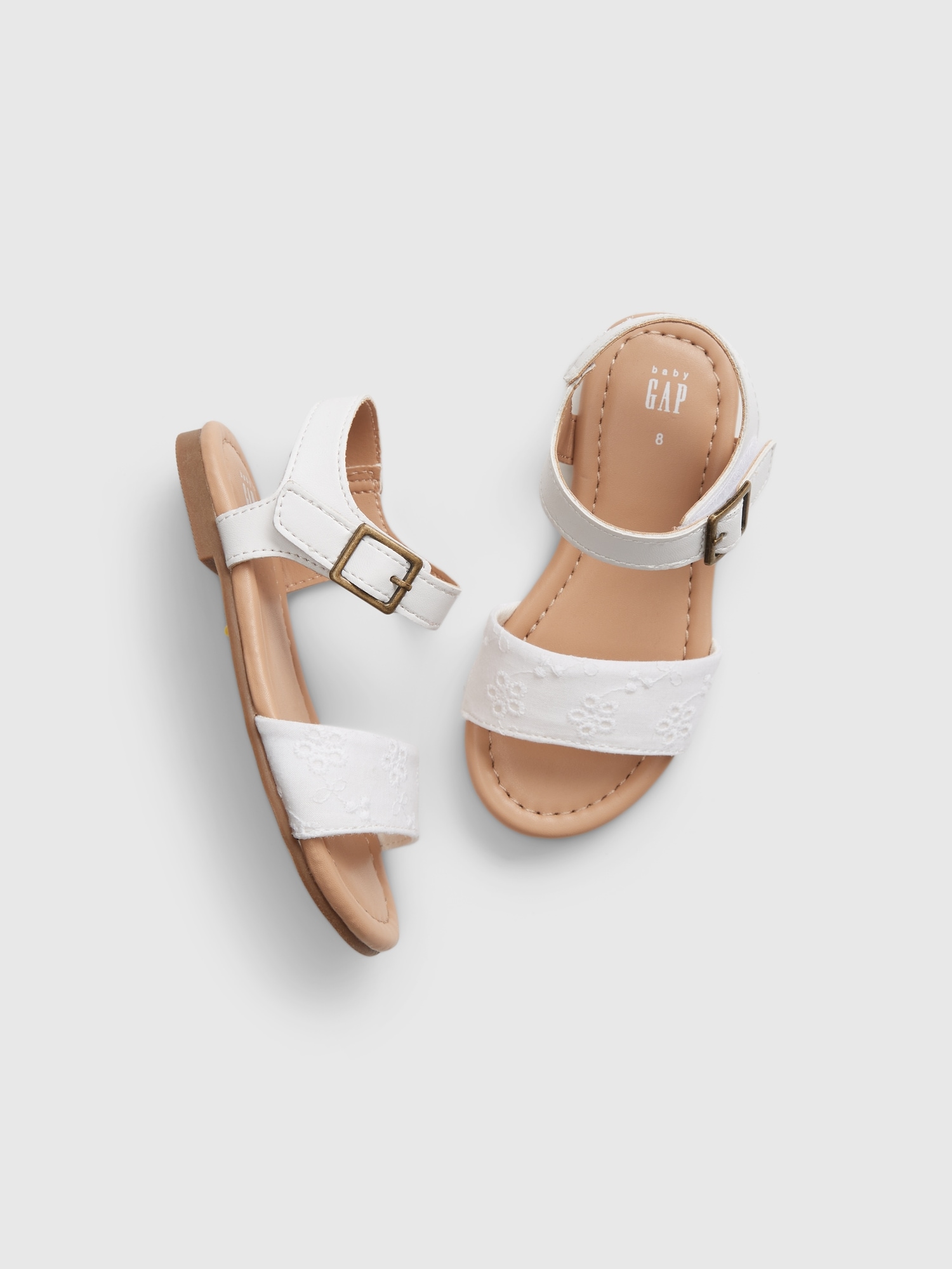 gap white sandals