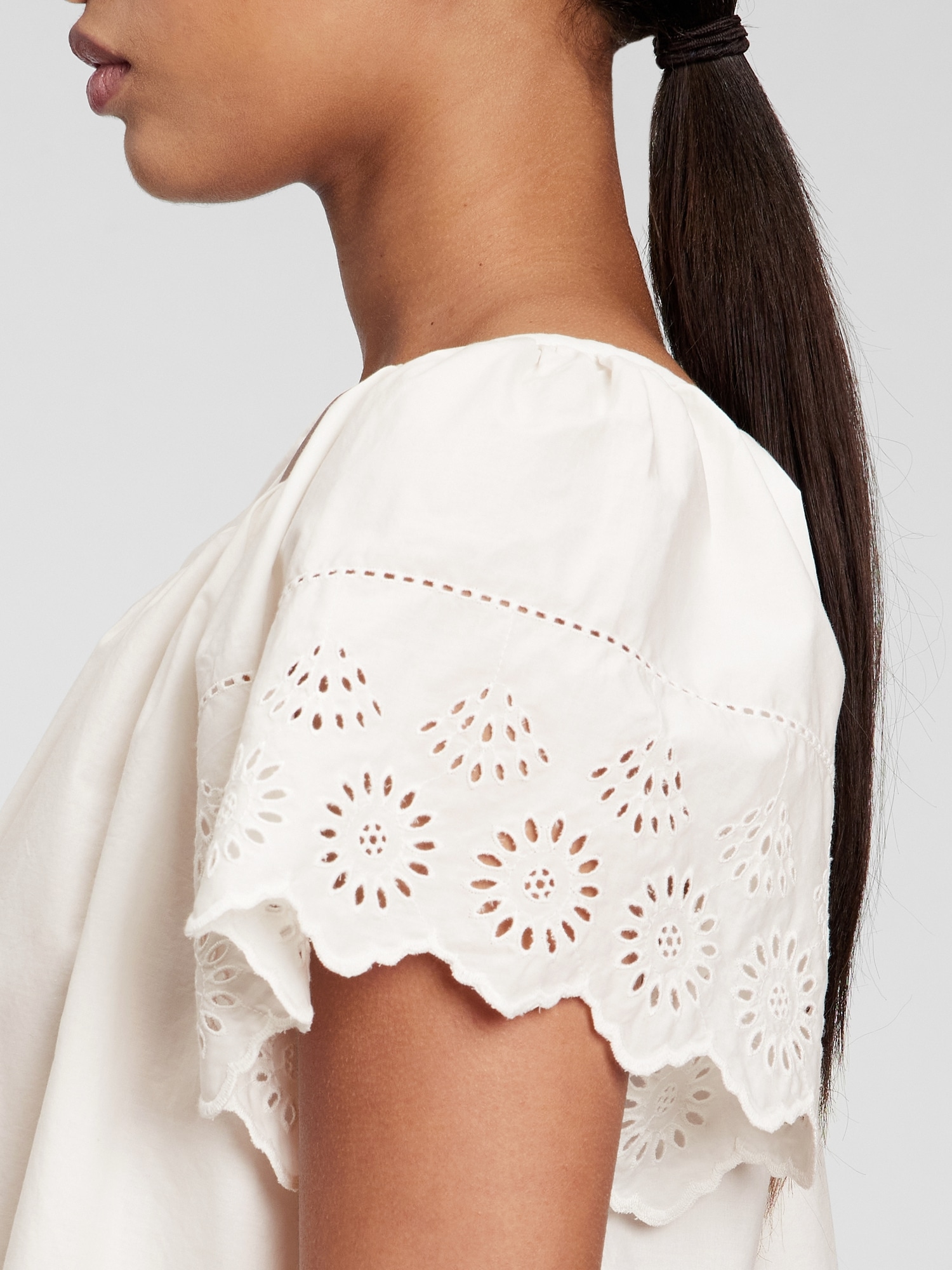 gap eyelet lace top