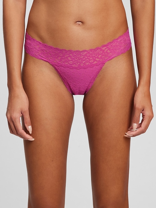 Image number 2 showing, Lace Thong