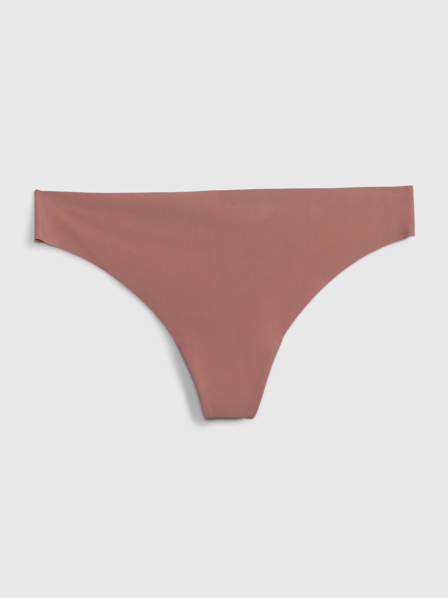 Microfiber No-show Thong Panty - Dusty pink