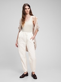 Gap drawstring joggers sales in linen