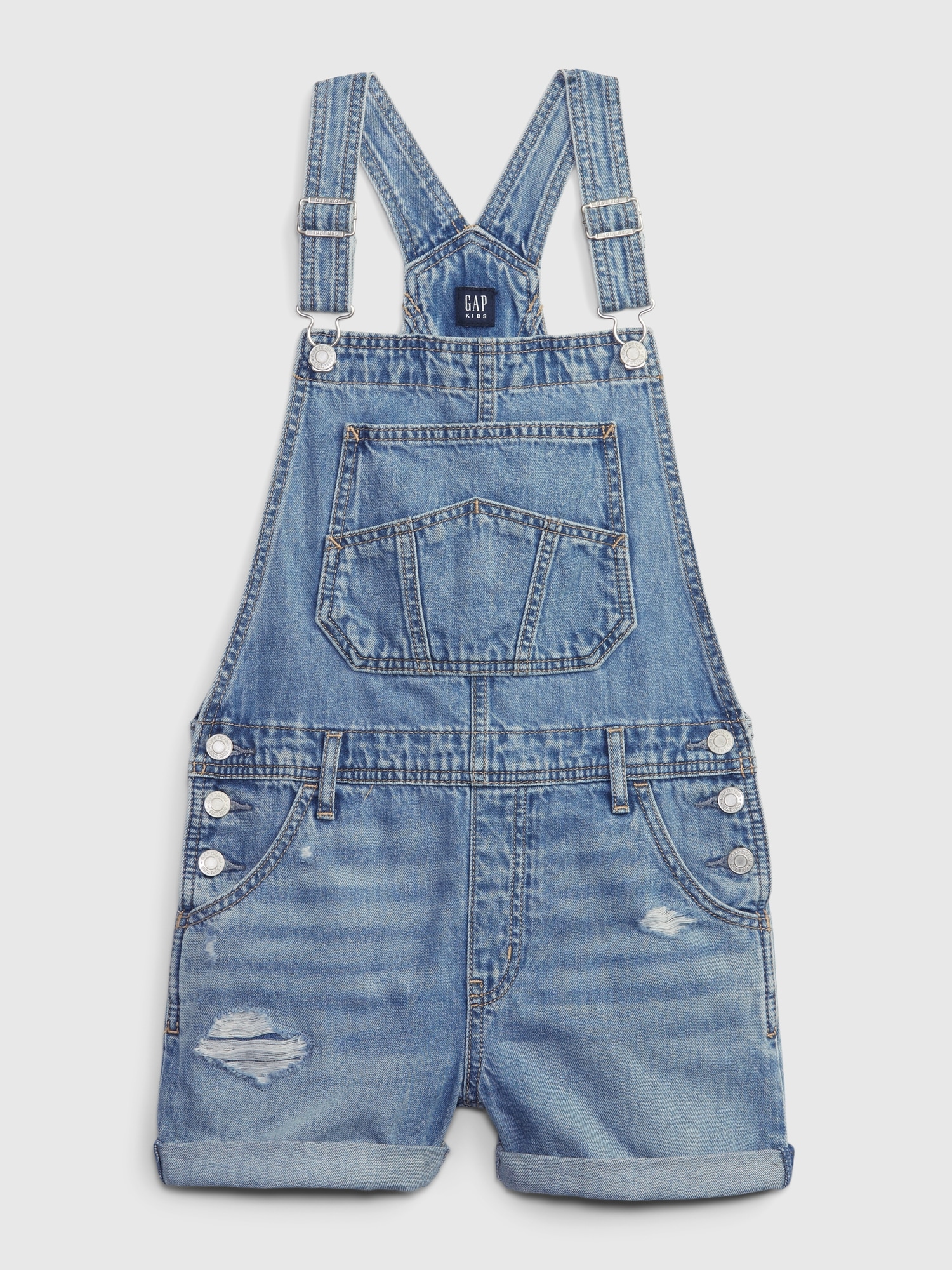 Kids Denim Shortalls with Washwell | Gap