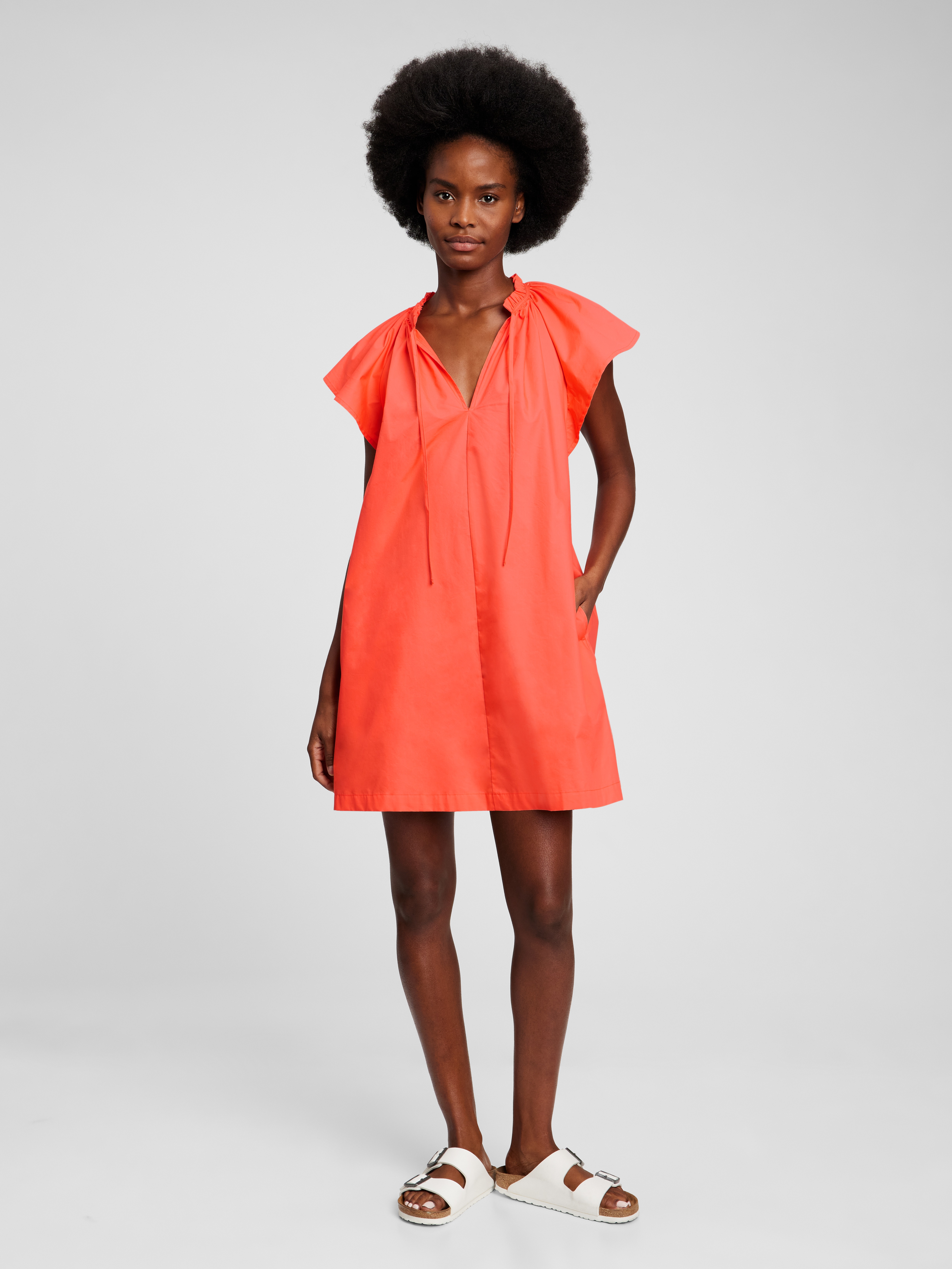 gap tie front dress