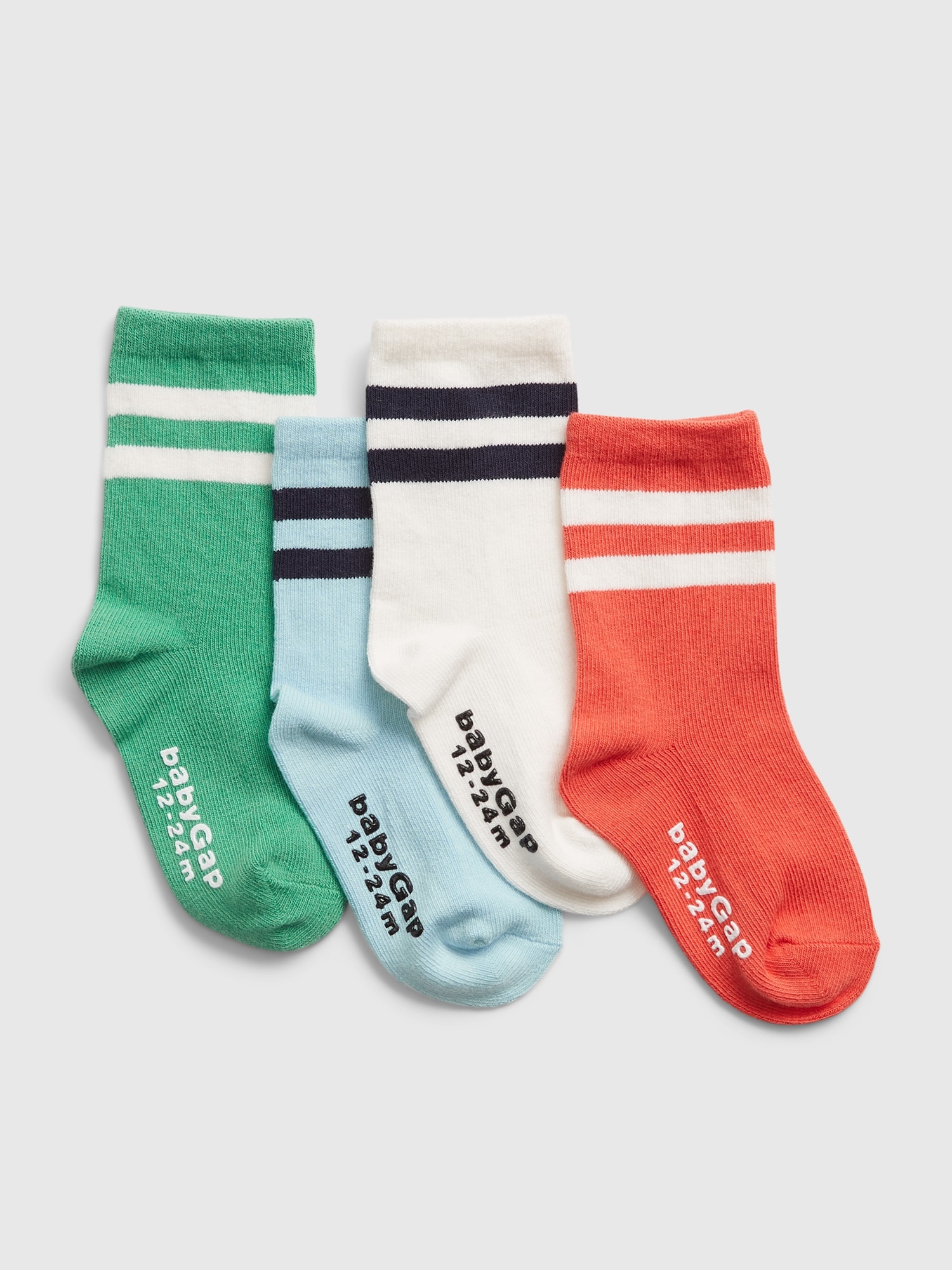 Toddler Stripe Crew Sock (4-Pack) | Gap