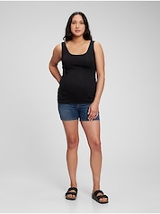 GAP Womens Maternity Inset Panel Skinny Jeans Black WASH 25REG at
