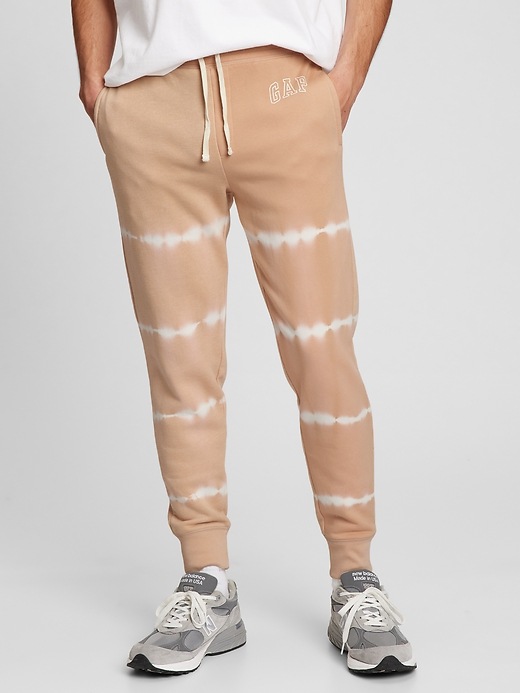 tie dye joggers gap