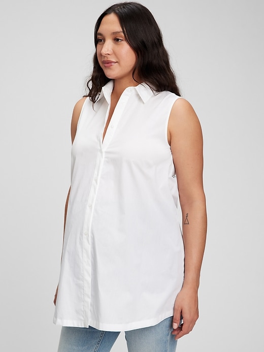 Image number 3 showing, Maternity Button-Down Top