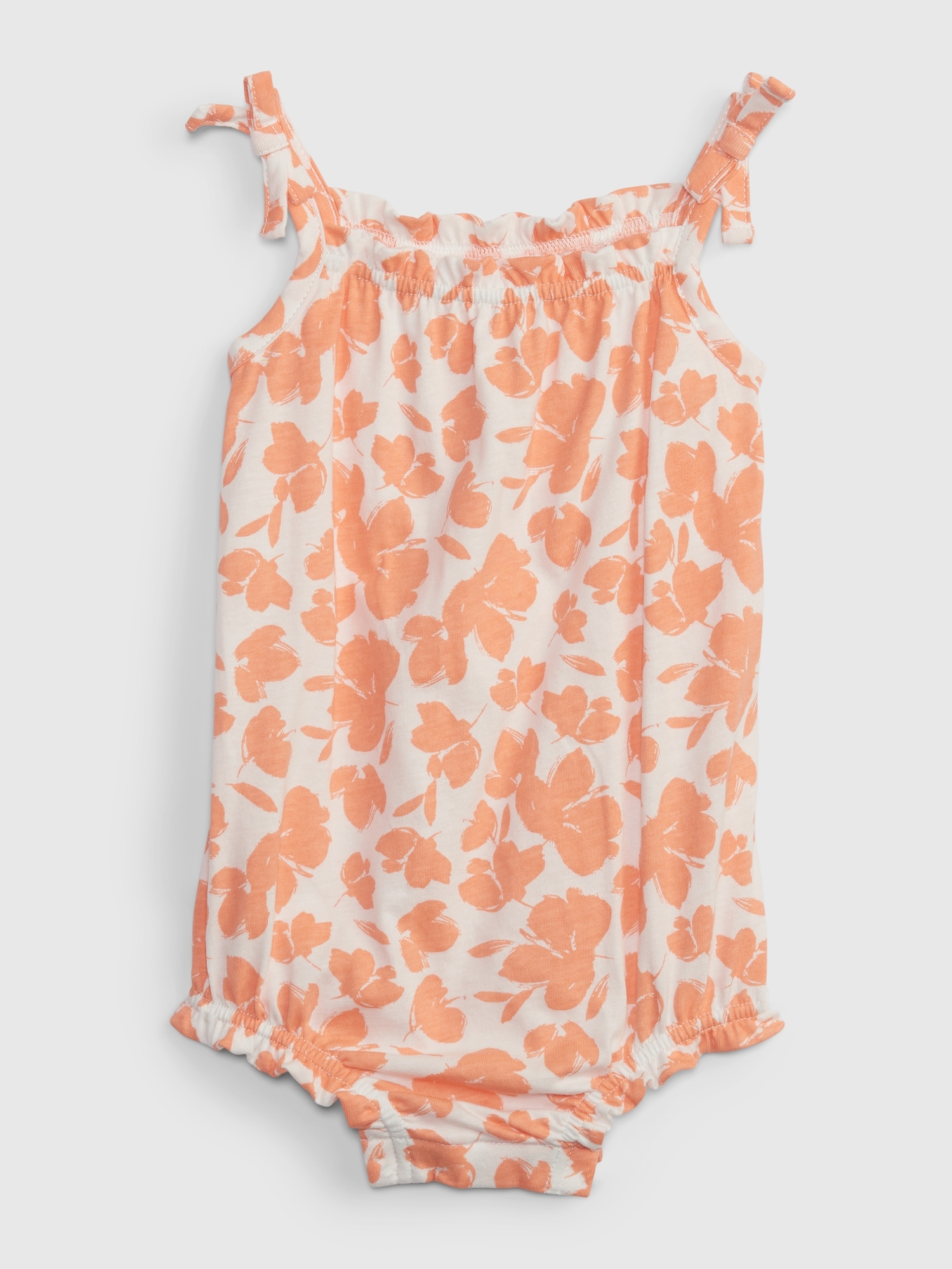 Gap Baby Bubble Shorty One-Piece orange. 1