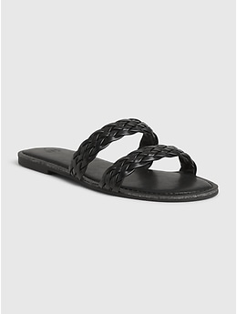 gap black sandals