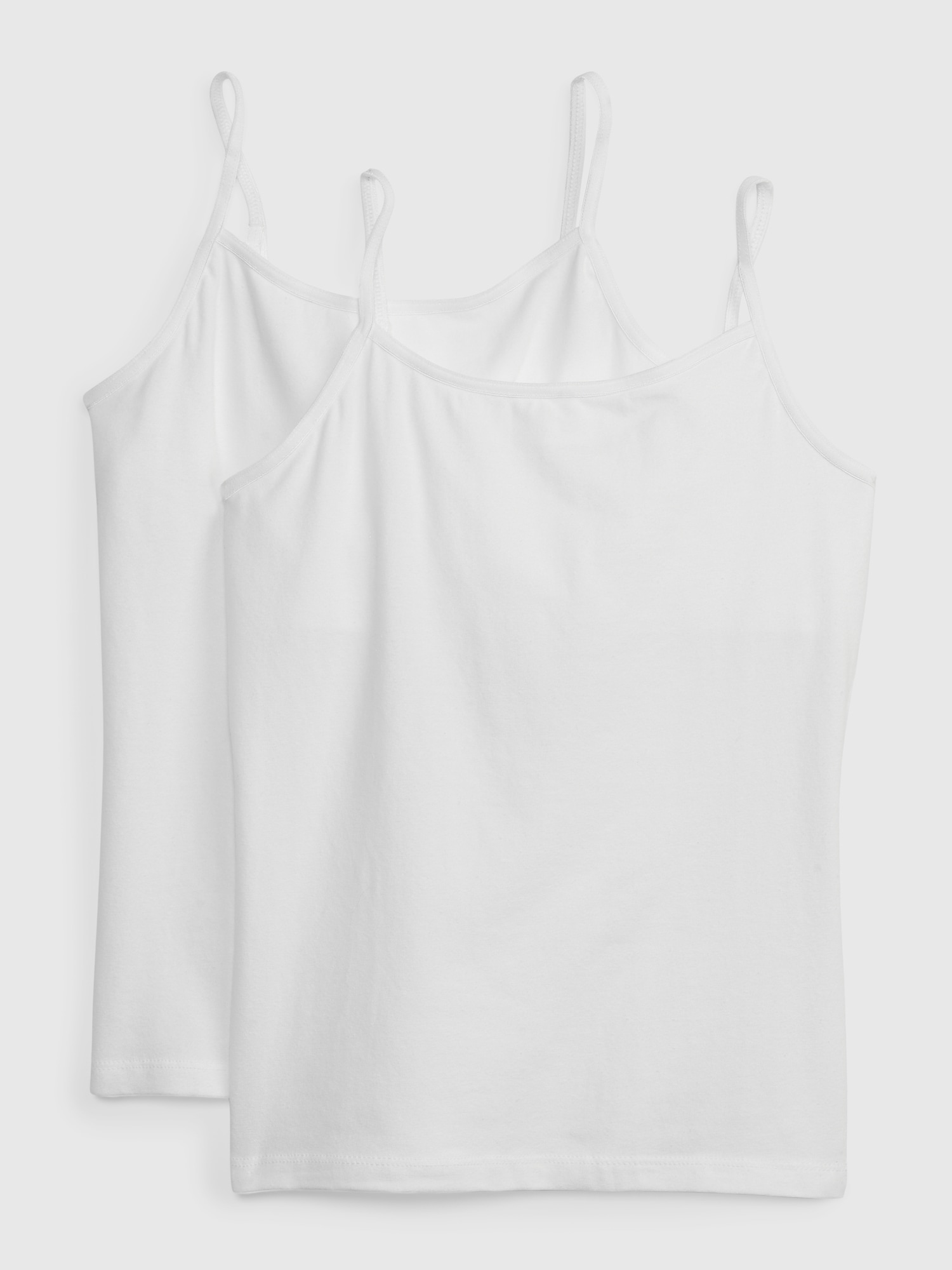 Popular Girl's 4 Pack Soft Cotton Cami Spaghetti Strap Tank Tops Undershirts