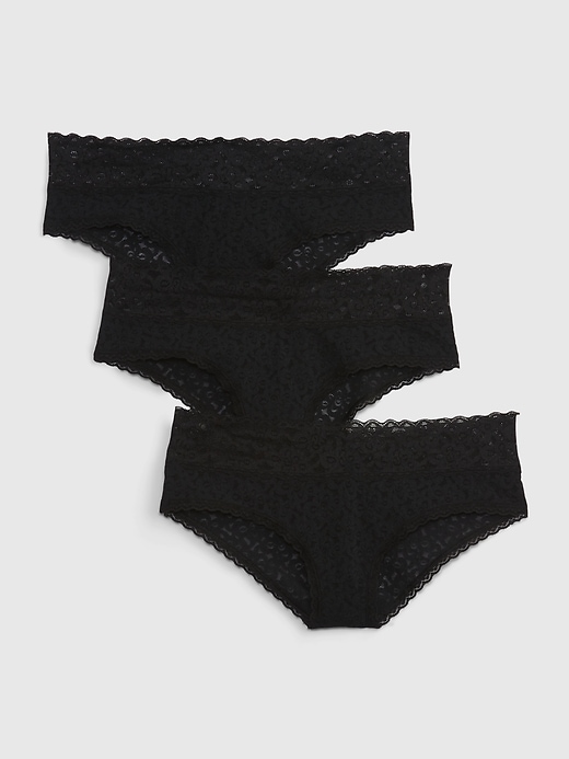 Image number 1 showing, Lace Cheeky (3-Pack)