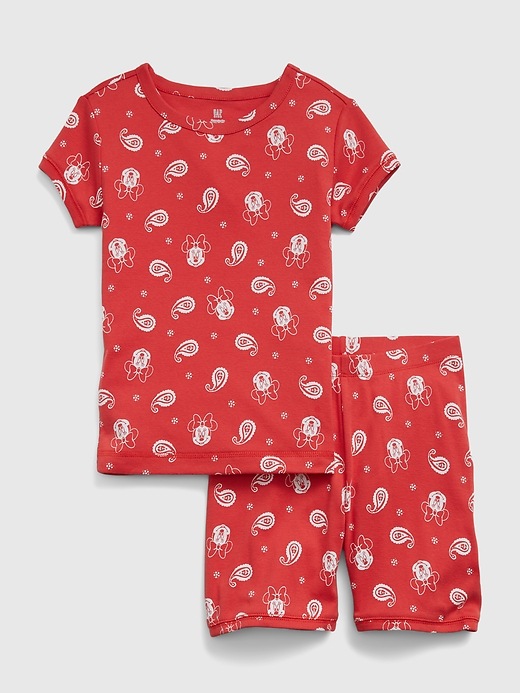 Image number 1 showing, GapKids &#124 Disney 100% Organic Cotton Minnie Mouse PJ Shorts Set